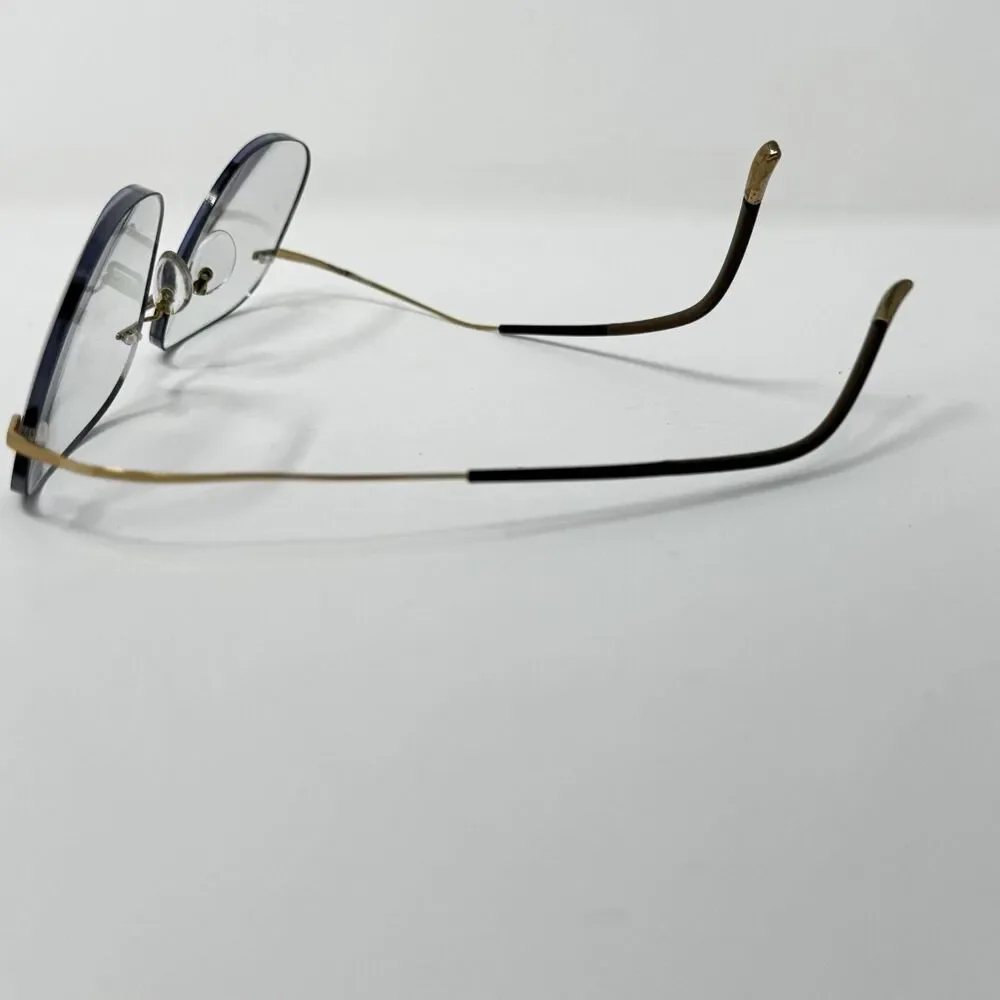 Silhouette 7581 Gold Rimless Eyeglass Frames Made in Austria 21-160